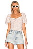 Ruched Short Sleeve Top, view 1 of 4, click to view large image.