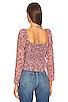 view 3 of 4 Toni Top in Black & Pink Floral