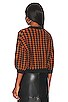 view 3 of 4 Colette Sweater Top in Brown & Black Houndstooth