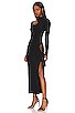 view 1 of 4 Aria Ribs Cutout Dress in Black