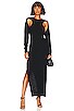 view 1 of 3 x Lara Worthington Open Shoulder Midi Dress in Black