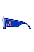 view 3 of 3 x Linda Farrow Marfa in Blue & Blue