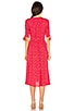 view 3 of 3 Daphne Tie Sleeve Dress in Red