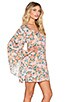 view 1 of 4 Bell Sleeved Shift Dress in Musk Boho Blooms Floral