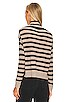 view 3 of 4 Striped Turtleneck Sweater in Stone & Black