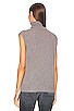 view 3 of 4 Sleeveless Turtleneck Top in Cement