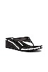 view 2 of 5 Wedge Flip Flop in Black