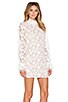 Alanis Ruffle Sleeve Lace Dress, view 2 of 4, click to view large image.