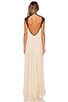view 3 of 3 Gela Open Back Gown in Nude