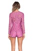 view 3 of 4 Izu Lace Romper in Orchid Lace