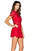 view 2 of 5 Lindsey Romper in Red Lace