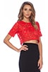 view 2 of 3 X REVOLVE Lisette Lace Crop Top in Red