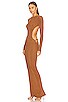 view 4 of 6 x REVOLVE Carrara Dress in Chocolate Lurex