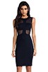 view 1 of 5 Defender Dress in Navy & Navy