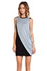 view 1 of 5 Action Painting Dress in Black & Grey