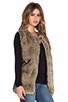 view 2 of 3 Waverly Faux Fur Vest in Brown