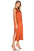 view 3 of 4 High Neck Midi Dress in Rust