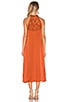view 4 of 4 High Neck Midi Dress in Rust