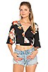 Large Floral Crop Top, view 1, click to view large image.
