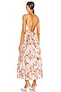 view 3 of 3 Floral Flow Dress in Natural Paisley