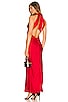 view 1 of 4 Amalfi Maxi Slip Dress in Fire Red