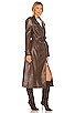 Vegan Leather Trench Coat, view 3 of 4, click to view large image.
