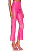 view 2 of 4 Polly Vegan Leather Pant in Hot Pink