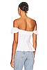 view 3 of 4 Larna Poplin Top in Orchid White