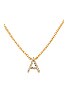 Nora 14k Gold Plated Initial Necklace, view 2 of 2, click to view large image.