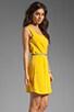 view 3 of 5 Hanover Woven Dress w. Belt in Banana Yellow