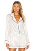 view 1 of 4 Pajama Button Up Top in Ivory Jacquard