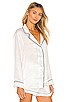 view 2 of 4 Pajama Button Up Top in Ivory Jacquard
