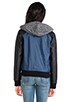 Cove Hoodie Bomber Jacket, view 4, click to view large image.