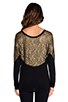 view 3 of 5 Corey Pullover w/ Metallic Lace in Black