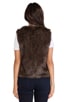 view 4 of 4 Briseida Faux Fur Vest in Brown & Black