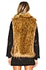 view 3 of 4 Colton Faux Fur Vest in Red Fox