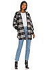 view 5 of 5 PLAID TIMES コート in Black