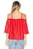 view 4 of 5 Jack by Steve Madden Oregano Top in Rococo Red