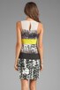 view 4 of 6 Print Combo Tank Dress in White Combo