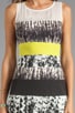 view 5 of 6 Print Combo Tank Dress in White Combo