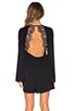 view 4 of 5 Giulianna Lace Open Back Dress in Black