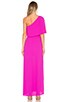 view 3 of 3 Secha One Shoulder Maxi Dress in Magenta
