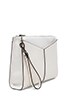 view 3 of 4 Angled Slip Pocket Clutch in White