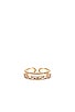 view 1 of 3 Clara Baguette Ring in Gold