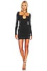 view 1 of 3 Myla Long Sleeve Mini Dress in Black