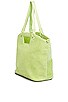 view 4 of 5 The Terry Tote in Lime