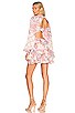 view 1 of 4 Short Dress in White & Peach