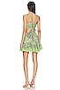view 3 of 3 Rhea Mini Dress in Leaf Green