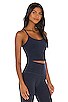view 2 of 4 Spacedye Slim Racerback Tank in Nocturnal Navy