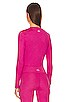 view 3 of 4 HEATHER RIB GROOVE 탑 in Bright Beet Heather Rib